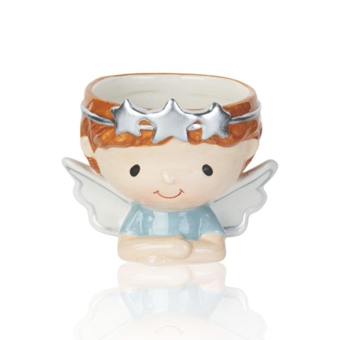 ANGIOLETTO AZZURRO CACHEPOT CON SHOPPER